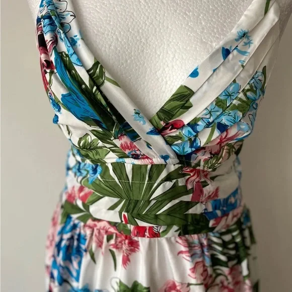 Iska Floral Maxi Dress Topical Print Floral 12 - Picture 3 of 5